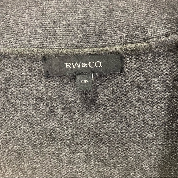 RW & Co Womens Open Gray Knit Cardigan Size Small - Picture 9 of 12